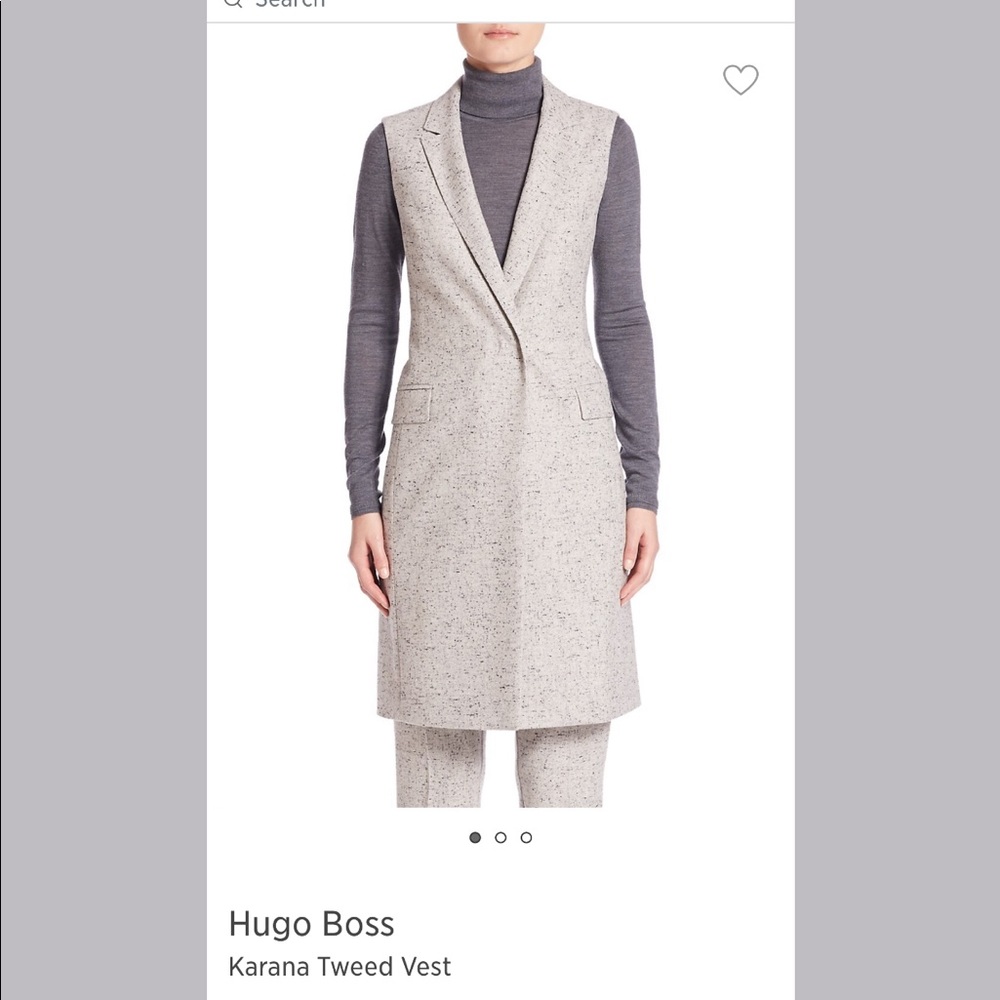 Hugo Boss Karana Tweed Vest - Picture 2 of 10